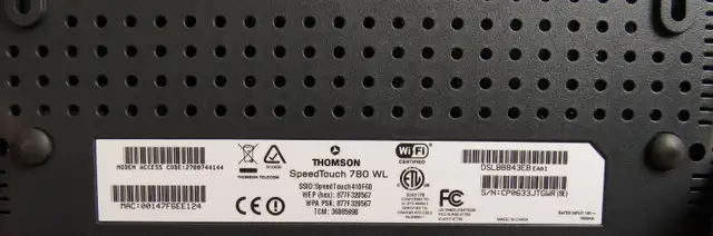 DSL Router Thompson SpeedTouch 780wl - Photo 4