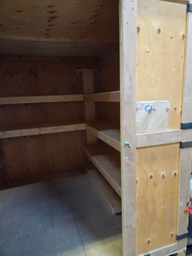 Wooden Storage Vault - Container 7.5' x 7.5' x 7.5' W/Shelves - Photo 3