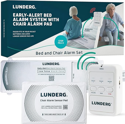 Early Alert Bed Alarm System with Chair Alarm Pad