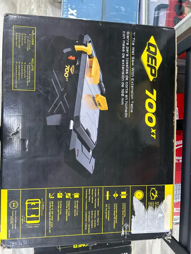 QEP 700 XT 7" Tile Wet Saw with Extension Table in Box - Photo 5