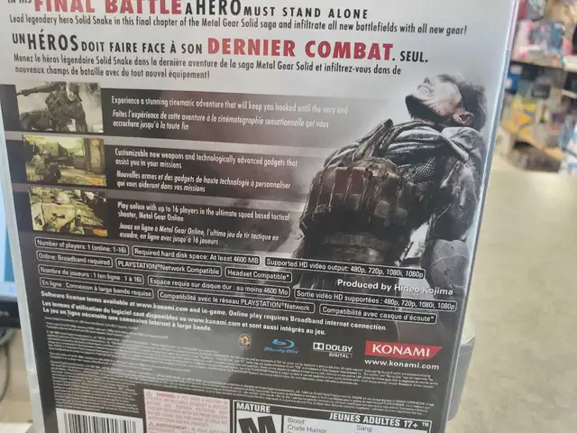 Metal Gear Solid 4 Guns Of The Patriots PS3 Game - Photo 2