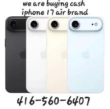 We are buying cash iPhone 17 air Brand