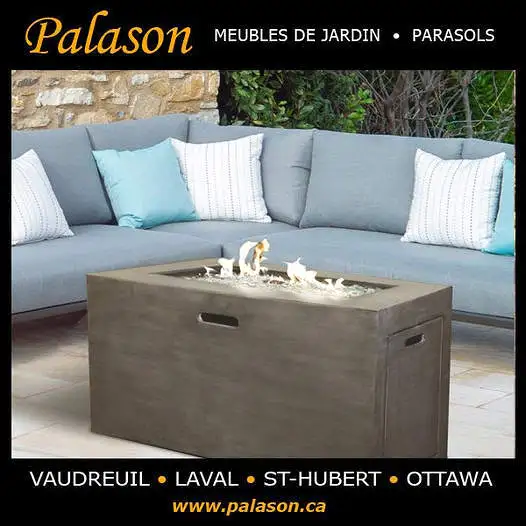 Table foyer extérieur / Table à feu / Fire Pit / Fire Table LVL