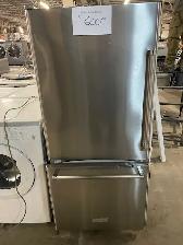 Réfrigérateur stainless 30'' congélateur au bas Kitchen Aid
