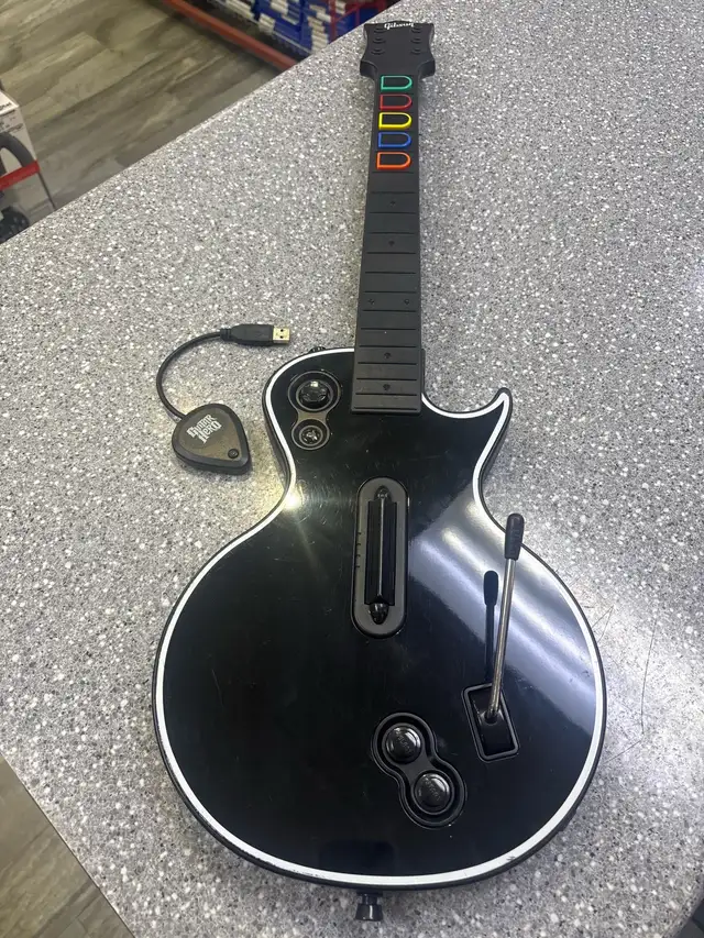 PS3 Red Octane Les Paul Wireless Controller With Dongle