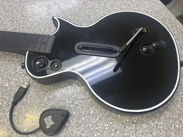 PS3 Red Octane Les Paul Wireless Controller With Dongle - Photo 2