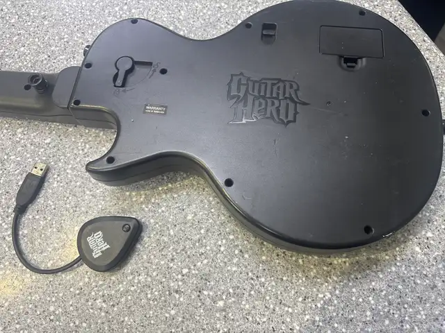 PS3 Red Octane Les Paul Wireless Controller With Dongle - Photo 5