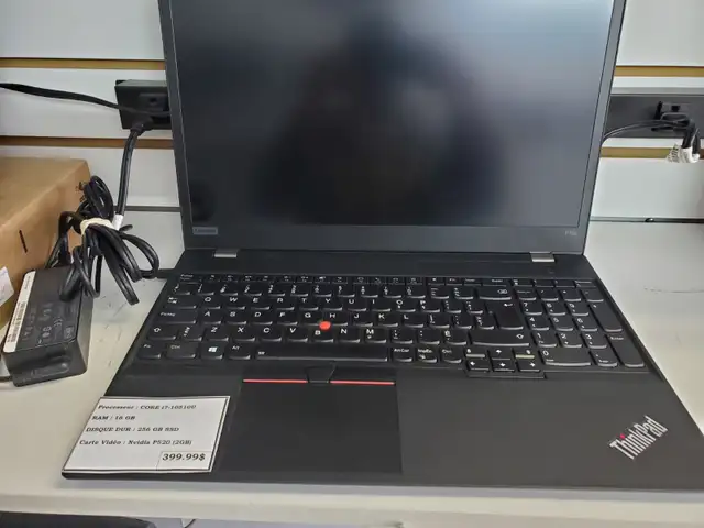 Laptop Lenovo p15s,i7 10ème G,16GB,256GB,Nvidia 2GB,Windows 11