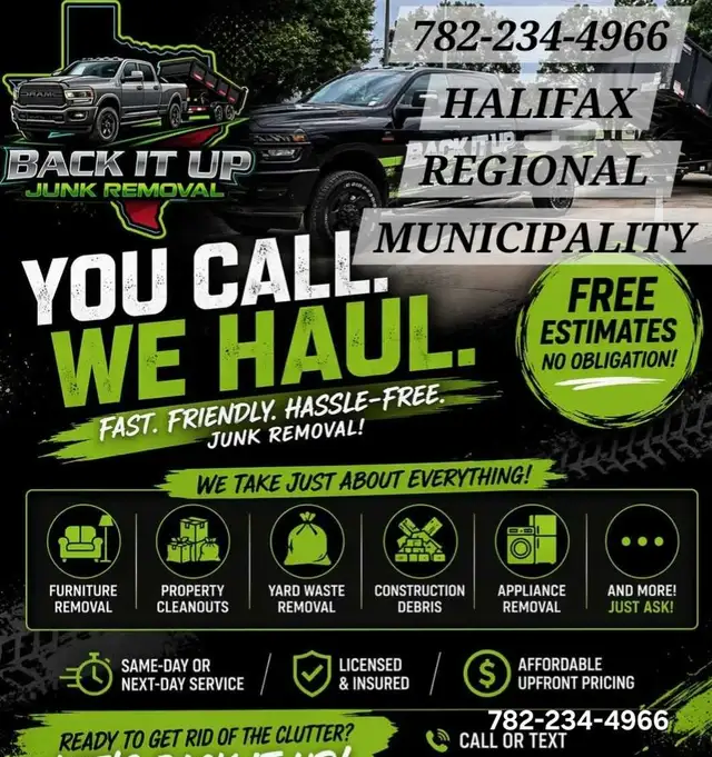 Moving, Storage, Junk Removal -Nova Scotia