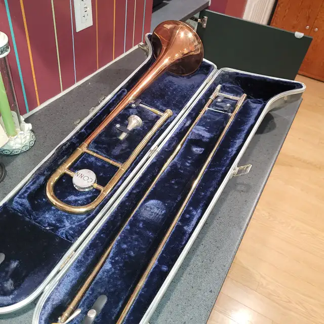 Vintage 70's Conn Director Trombone - Photo 3