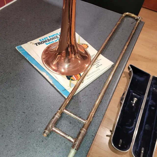 Vintage 70's Conn Director Trombone - Photo 6