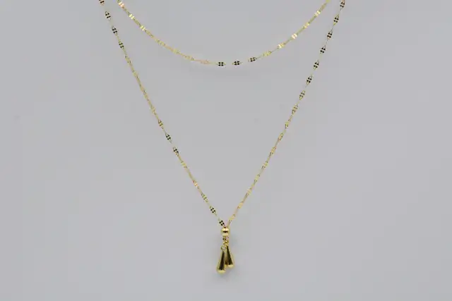 14K DOUBLE LAYER NECKLACE