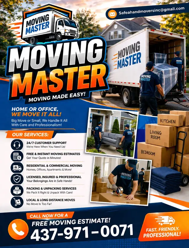 MOVING SERVICES ☎️ 437-971-0071 ☎️