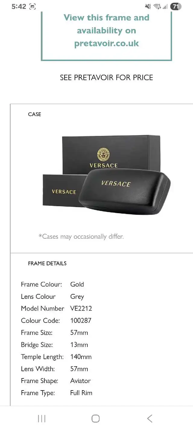 BRAND NEW MENS VERSACE  SUNGLASSES - Photo 5