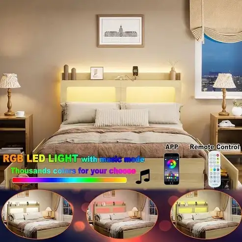 Brand New Queen Bed Frame 4-Drawe with Headboard/Footboard $199 - Photo 8