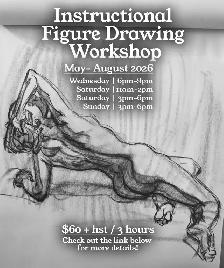 Summer instructional Life drawing Classes