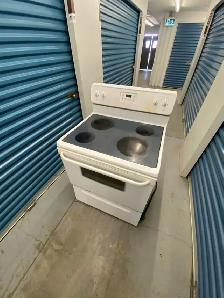 WHITE GLASS TOP STOVE AVAILABLE