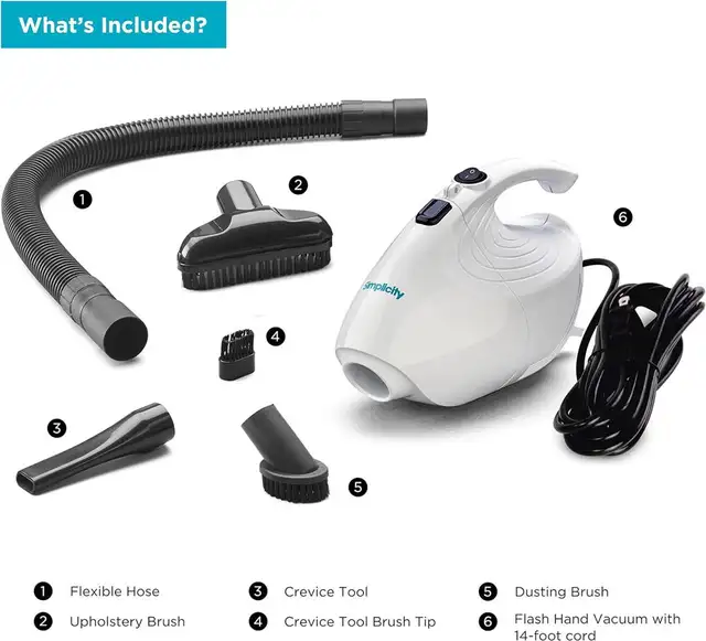 Simplicity F1 Lightweight Handheld Vacuum Cleaner - Photo 3