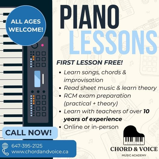 Piano Lessons in Mississauga