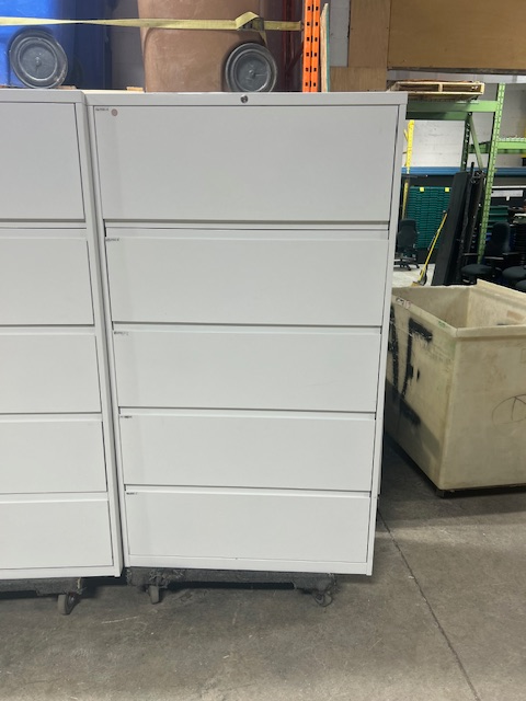 Files/ 5 High Haworth Files white color $199.99/excellent condit
