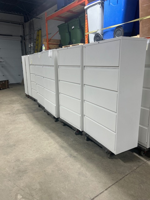 Files/ 5 High Haworth Files white color $199.99/excellent condit - Photo 2