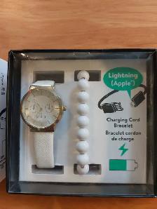 NEW WATCH WITH EXTRA USB CHARGE BRACELET, $8!!