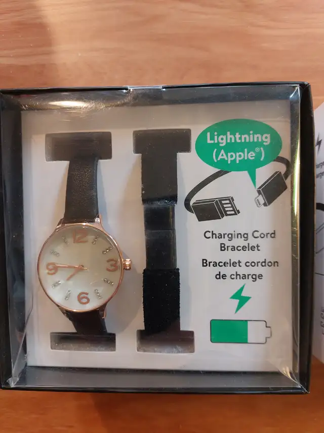 NEW WATCH WITH EXTRA USB CHARGE BRACELET, $8!! - Photo 3
