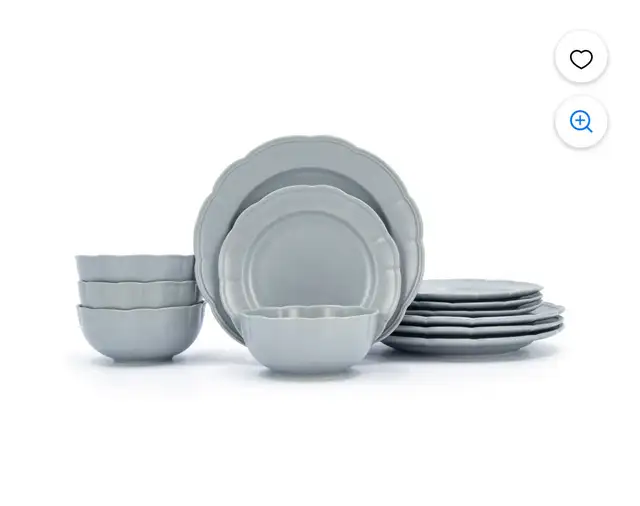 Beautiful by Drew Scalloped Dinnerware Set