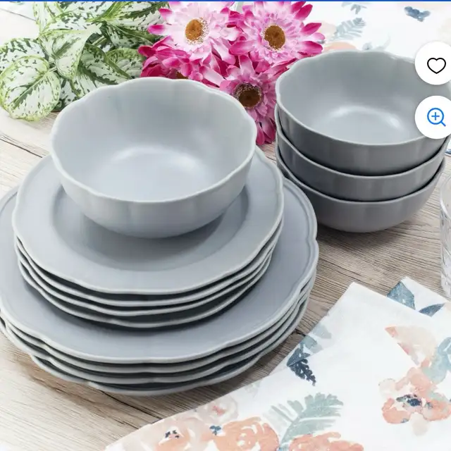 Beautiful by Drew Scalloped Dinnerware Set - Photo 3