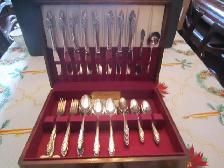 #12-49K  EVENING STAR silverware set for 8 - Photo 2