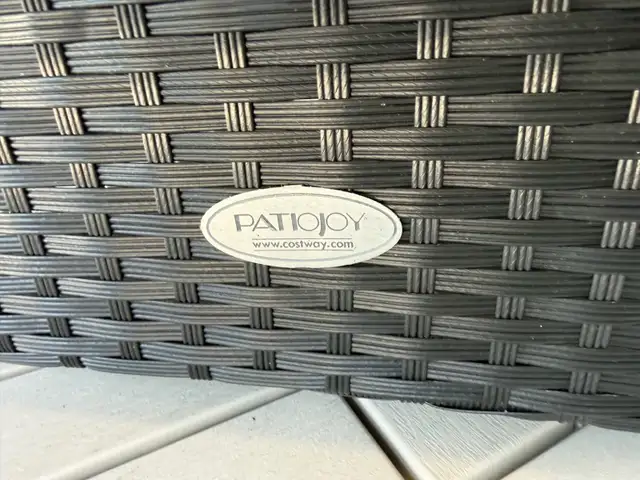 NEW-Costway 3PCS Patio Furniture Set Sofa Table W/C - Photo 5