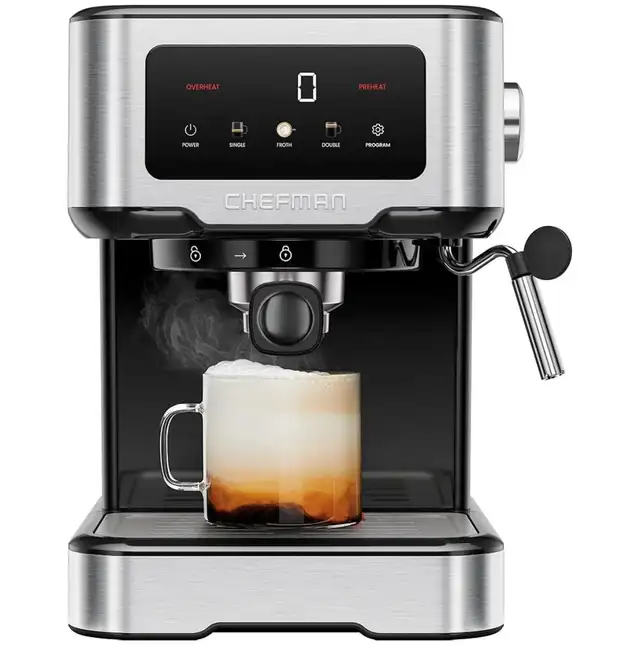 Chefman CraftBrew Digital Espresso Machine