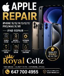 APPLE iPHONE 16/15/14/13/12/11/PRO/MAX/X/XR/iPAD REPAIR