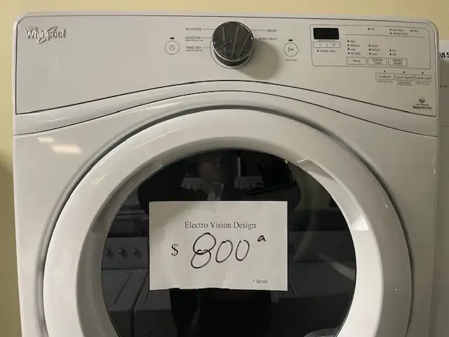 Laveuse sécheuse frontales blanches Whirlpool - Photo 2