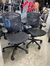 Teknion Contessa chairs black and grey color $299.99 excel condi