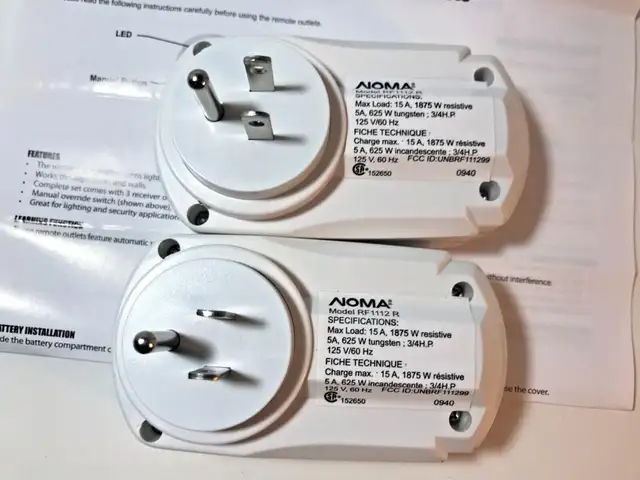 Woods Noma RF1112R Remote Sensor Replacement Outlet - Photo 2