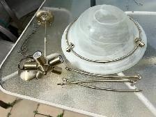 ONE NEW 5 BULB HANGING CEILING LIGHTAS PICTURED