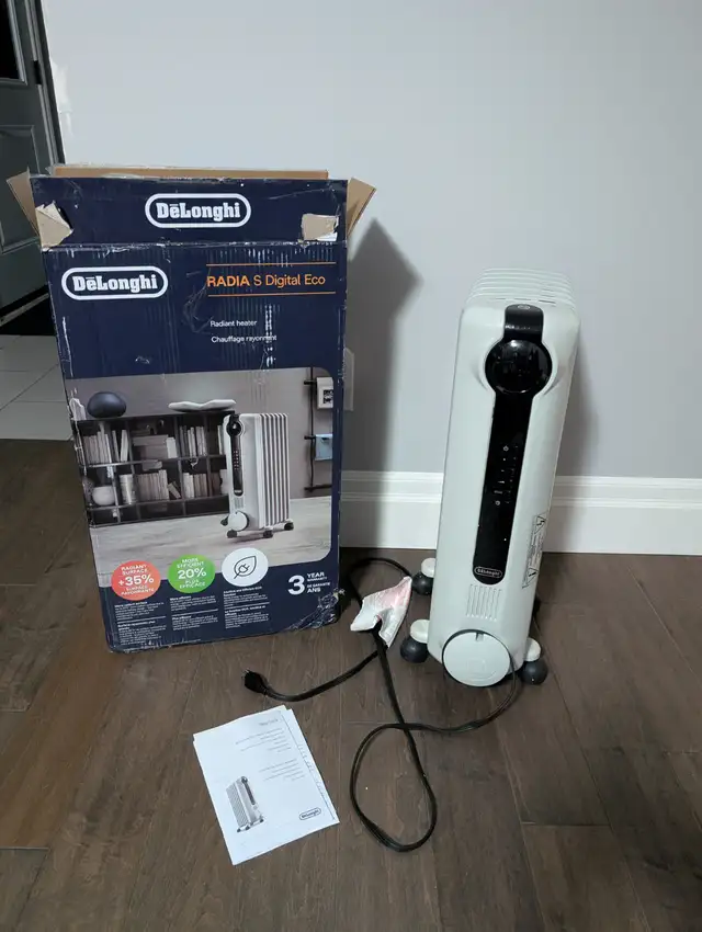 New DeLonghi Oil Filled Space Heater For Sale - Photo 4