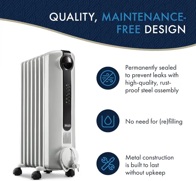 New DeLonghi Oil Filled Space Heater For Sale - Photo 8