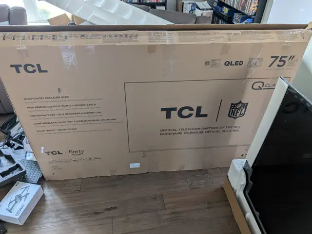 Brand New TCL 75" Inch 4K QLED Smart TV For Sale - Photo 5