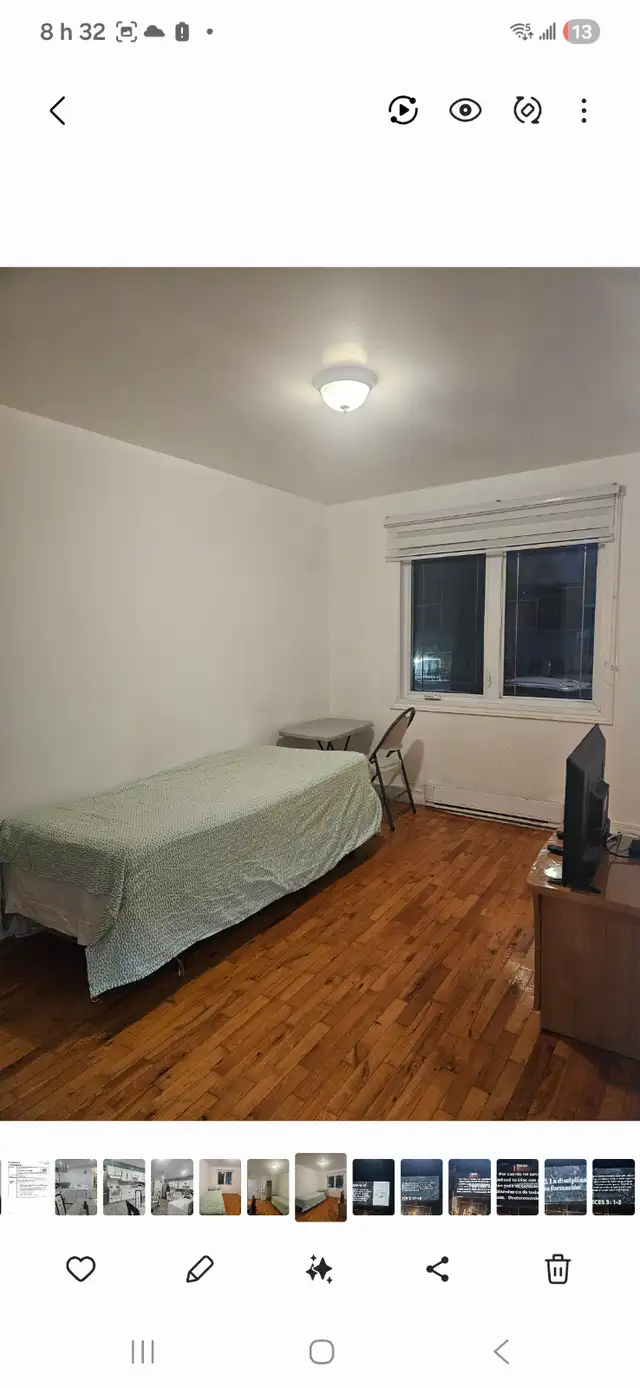 Chambre  650 tout inclut  métro saint michel - Photo 2