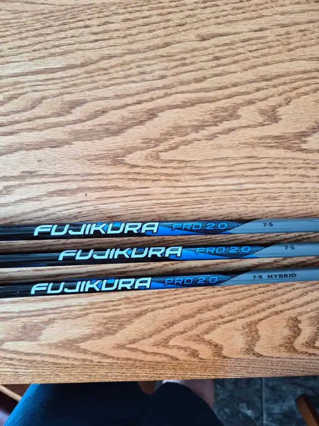 3 Used like new fujikura 2.0 pro golf shafts for sale!!