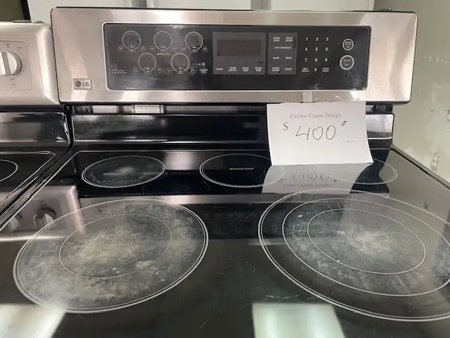 Cuisinière stainless vitrocéramique convection LG - Photo 2