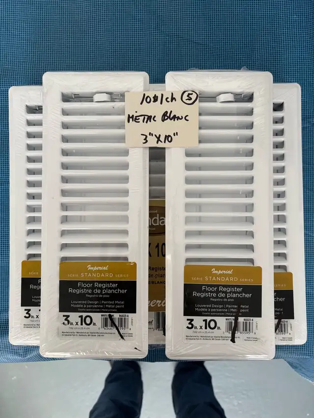 8 GRILLES VENTILATION DE PLANCHER - Photo 2