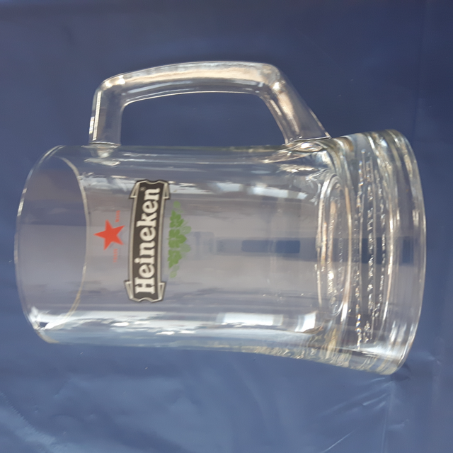 TASSE À BIÈRE NEUVE VERRE ÉPAIS HEINEKEN QUALITÉ PREMIUM: $10.00