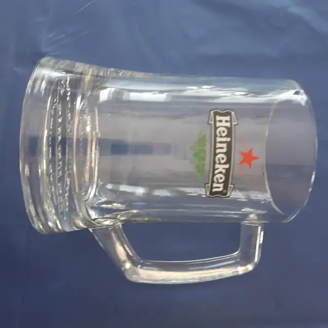 TASSE À BIÈRE NEUVE VERRE ÉPAIS HEINEKEN QUALITÉ PREMIUM: $10.00 - Photo 3