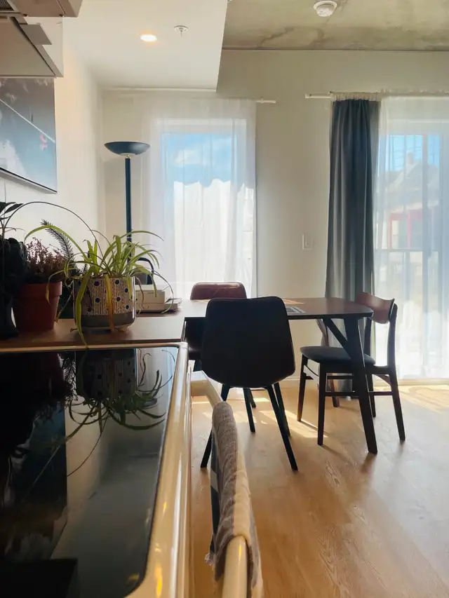 3 1/2 neufs, tout meublés, balcon, terrasse, stationnement int. - Photo 2