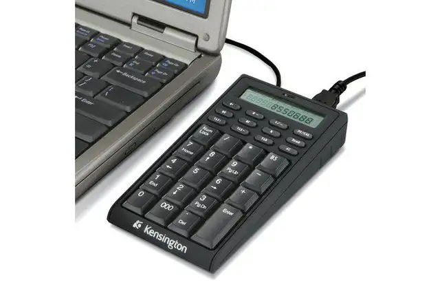 Kensington Laptop Keypad Calculator with USB Hub