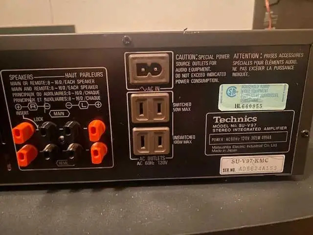 Technics SU-V97 Amplifier - Photo 3
