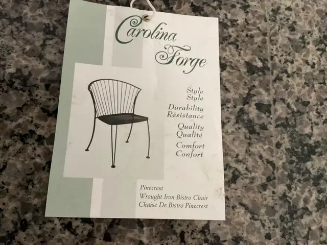 patio table and 9 chairs